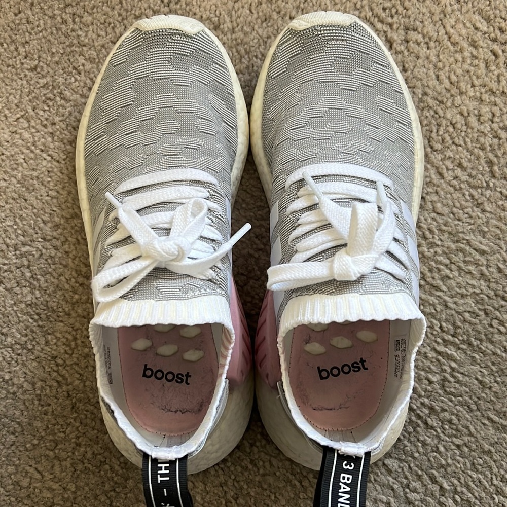 Adidas NMD, grey and pink